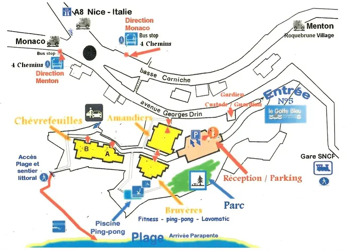 Studio Bord De Mer Avec Wi-Fi Pour 4 Personnes - Fr-1-827-62 Roquebrune-Cap-Martin